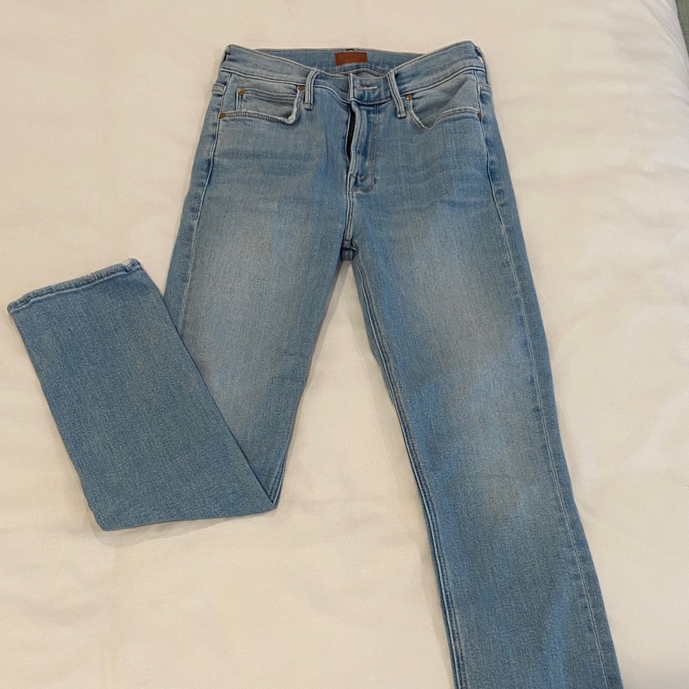 Mother Mid-Rise Dazzler Ankle Jeans